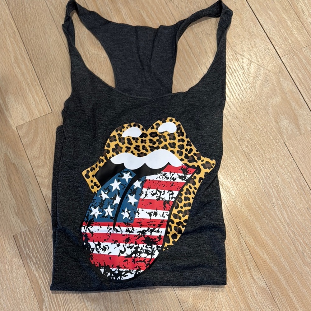 Graphic Leopard Print Tank Top